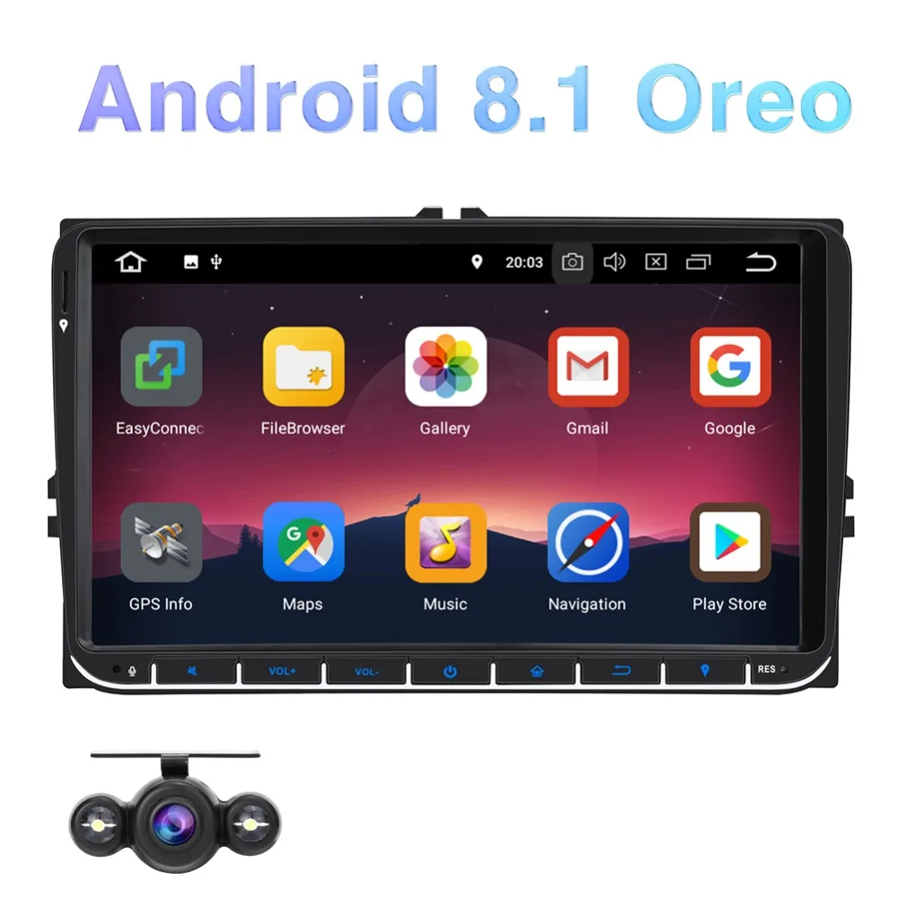 Flash Deal Pumpkin 2 din 9"Android 8.1 Car Stereo Audio 2G+16G Car Radio No DVD Player For VW/Skoda/Golf/Volkswagen GPS Navigation FM Radio 0