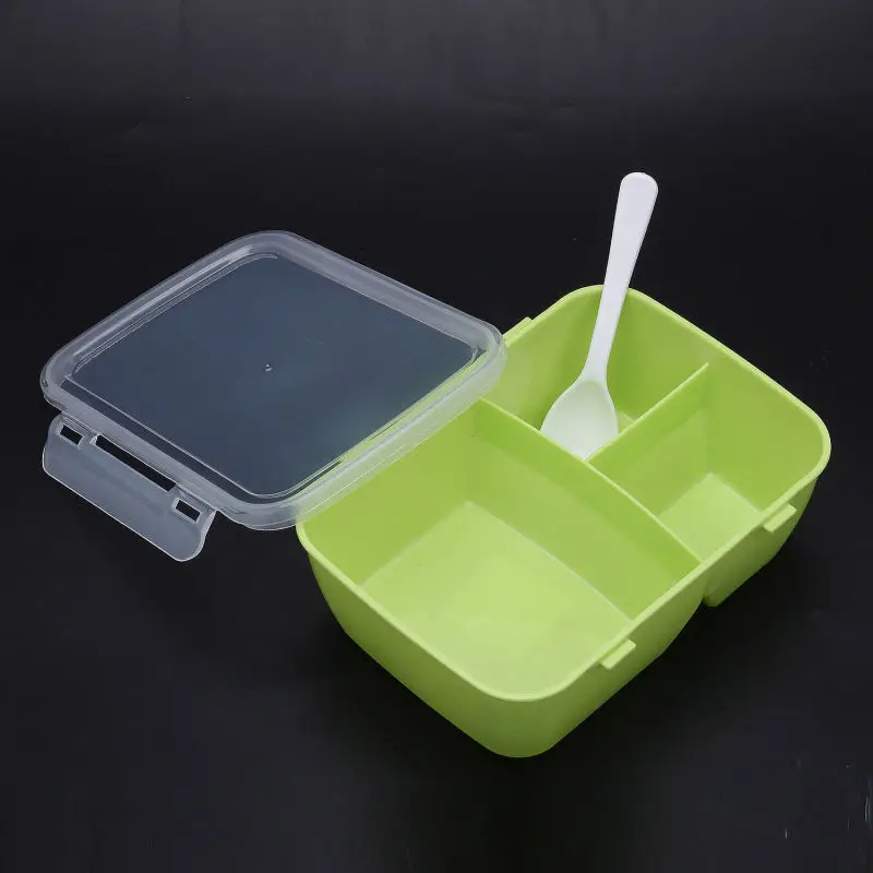 Портативный беспорядок жестяная микроволновая печь Bento Box PP Открытый Пикник контейнер для хранения продуктов Ланчбокс столовая посуда набор посуды для дома