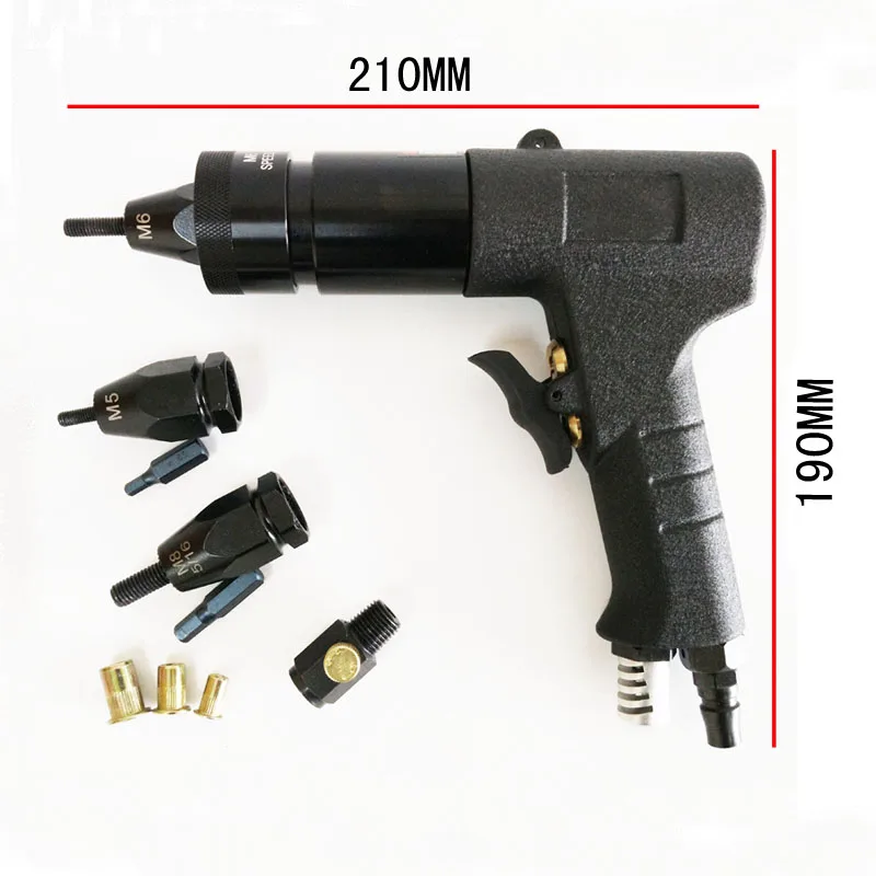 M3/M4/M5/M6/M8/M10/M12 Pneumatic Riveters Pneumatic Pull Setter Air Rivets Nut Gun