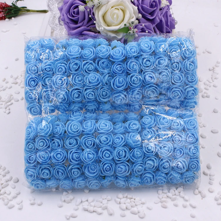 Лидер продаж Разноцветные Мини цветы из пенопласта с 3 см головкой