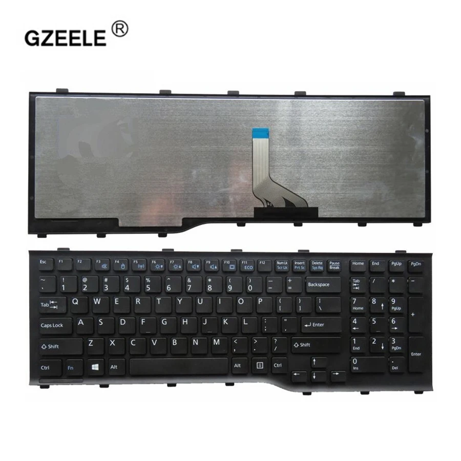 GZEELE New US Laptop Keyboard For FUJITSU Lifebook AH532