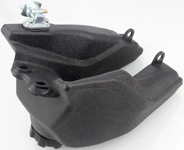 Черный газовый топливный бак с 4 колесами Qaud для квадроцикла Kazuma Meerkat Redcat Hensim 50CC 70CC