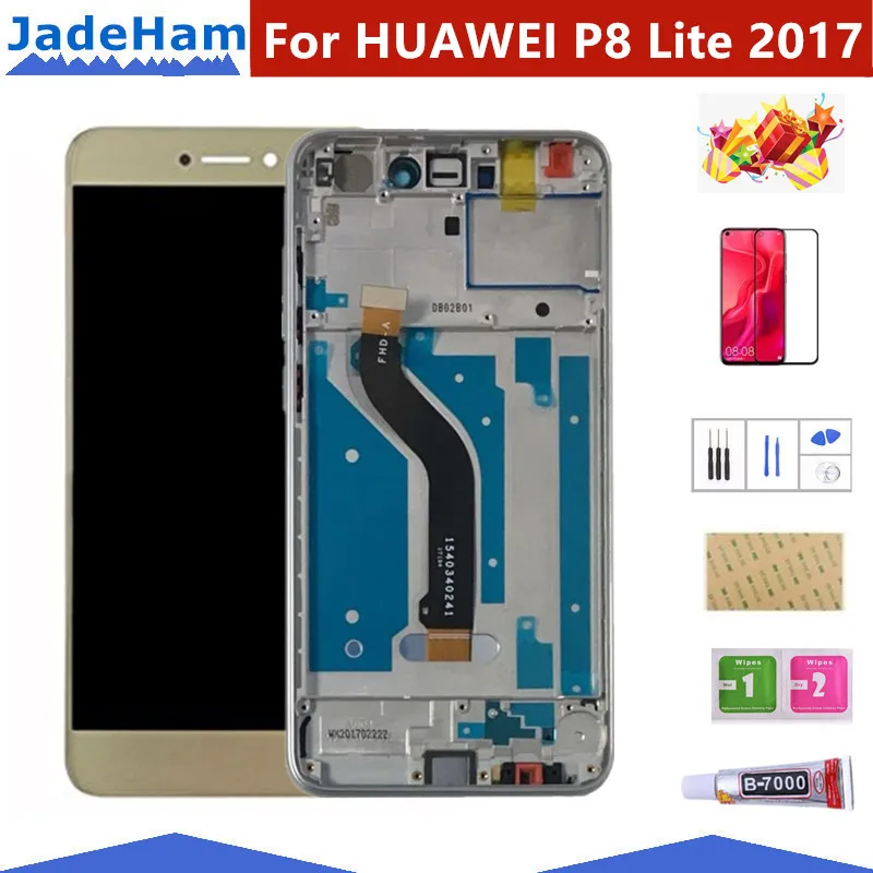 Экран+ рамка для huawei P8 Lite ЖК-экран Замена для huawei P9 Lite ЖК-экран PRA-LA1 PRA-LX1