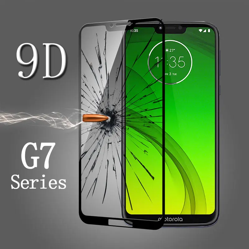 

9D full cover for motorola moto g7 power tempered glass for moto g7 plus g7play g7power cover full motog7 play protective glass