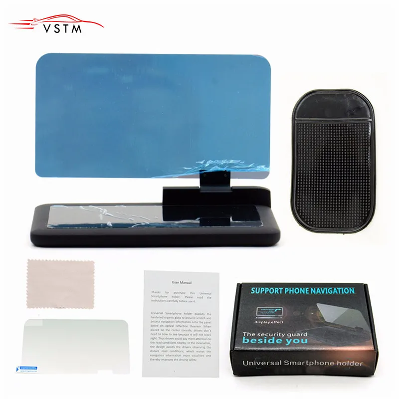 H6 Car HUD Holder Head Up Display GPS Navigator Phone Smartphone Projector Reflection Board Panel