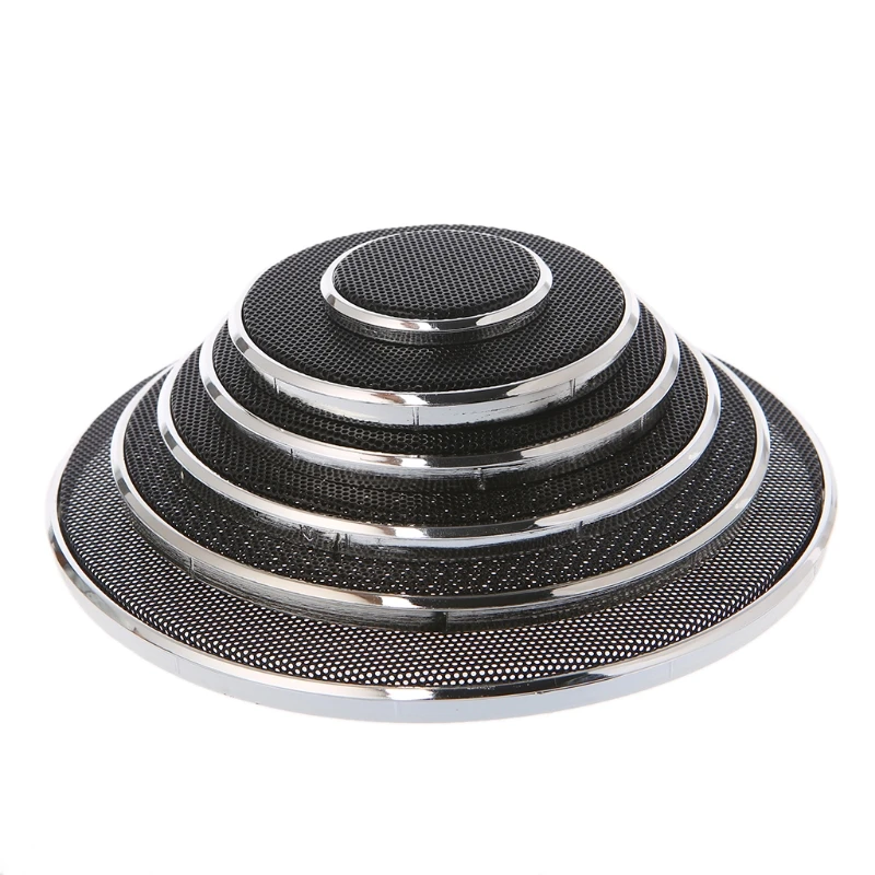 

2 Pcs Audio Speakers Protective Cover 1/2/3/4/5/6.5 Inch Speaker Steel Mesh Round Grill Protective Cover Circle dropshipping
