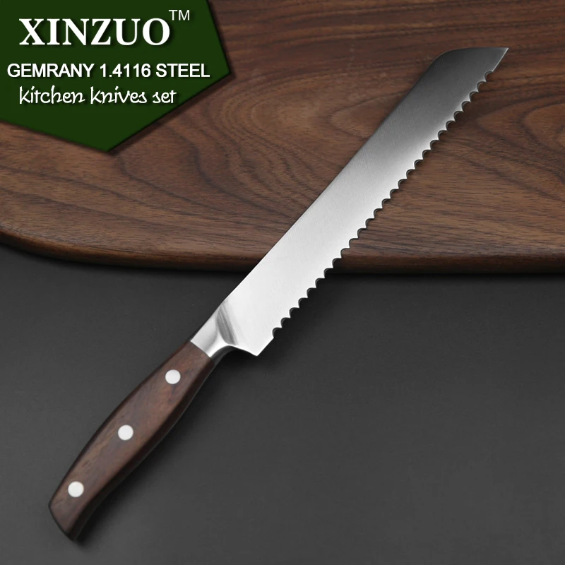XINZUO кухонные инструменты 6 шт. набор кухонных ножей универсальный нож шеф-повара хлеб фрукты ножи сантоку из нержавеющей стали наборы кухонных ножей