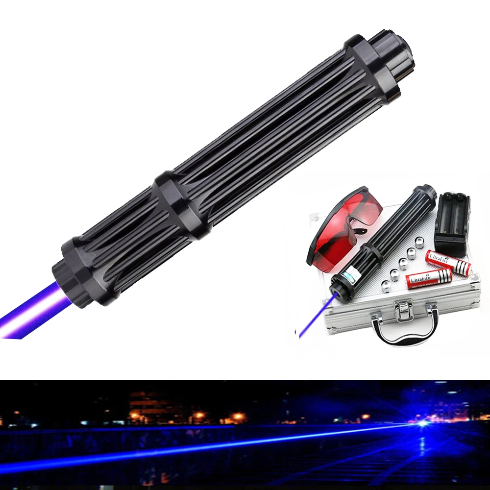 

Flashlight Burning Game / Burning light cigars / candle High quality Lengthen Powerful Blue Laser Pointers 450nm Sight