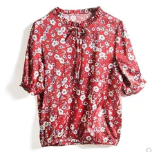 Стиль тяжелый шелк Футболка женская весенняя одежда L до XXL