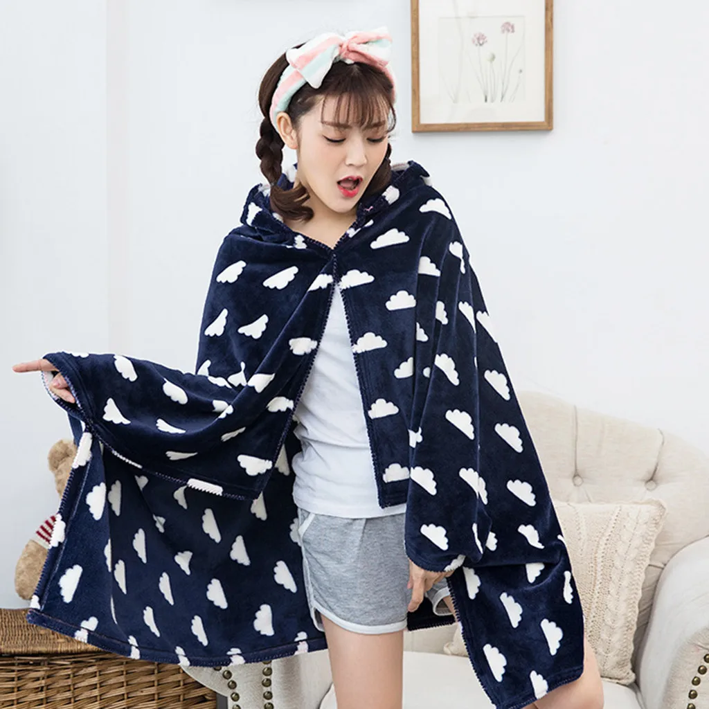 

Multicolor Blanket Multifunction Wrap Shawl Moisture-absorbing Warm Warm Blanket Lazy Shawl Blanket Apr 11