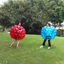 Ballons pare-chocs de 60CM, bulle de football, costumes en PVC, respectueux de l'environnement, corps amusant, balle Zorb pour enfants, 2 couleurs