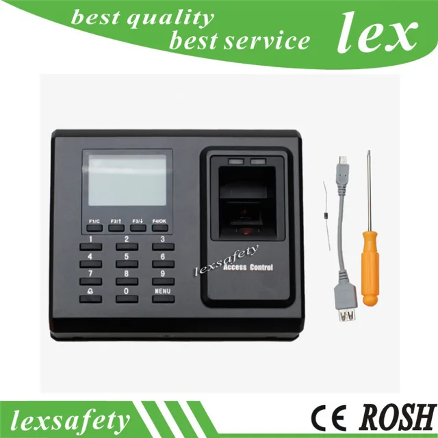 tcp ip fingerprint time attendance time clock employee electronic