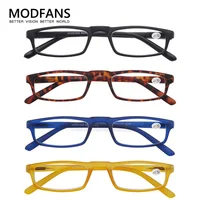 Reading Glasses Women Men Rectangular Ultralight Frame Small Readers Eyeglasses High Quality Spring Hinge with Diopter +1.0~+4.0 1