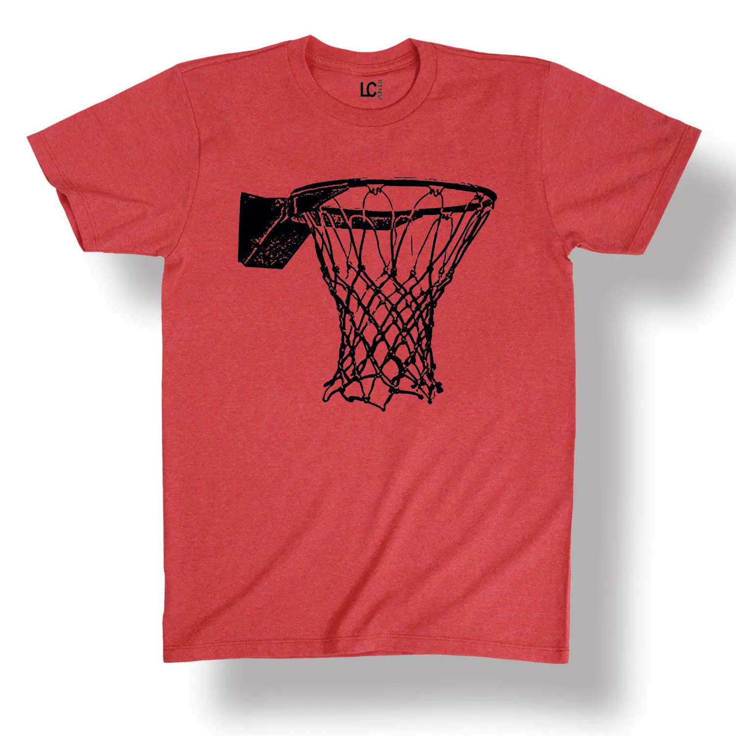 Men Designer Clothes O-Neck Style Hip-Hop Tops Tees Basketballer Rim and Net Athleticer Swish Hoop Bball Sporter Novelty - Men's