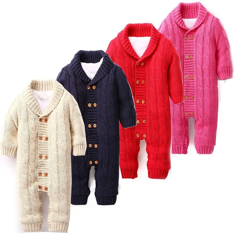 

New autumn/winter baby's sweater baby's suitbody infant romper fit for 1 to 2 years old baby warm clothing fleece inside 972
