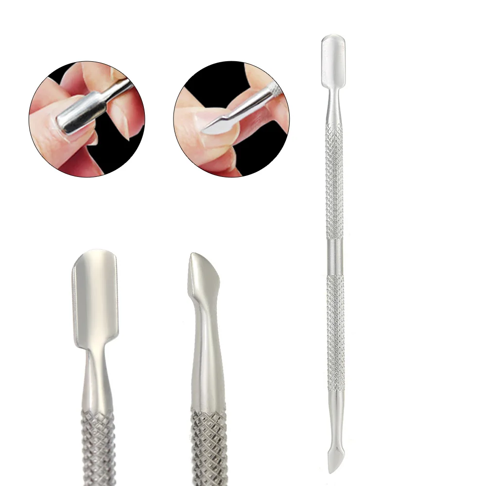 Nail Spoon Pusher Stainless Steel Nail Cuticle Remover Nail Cutting