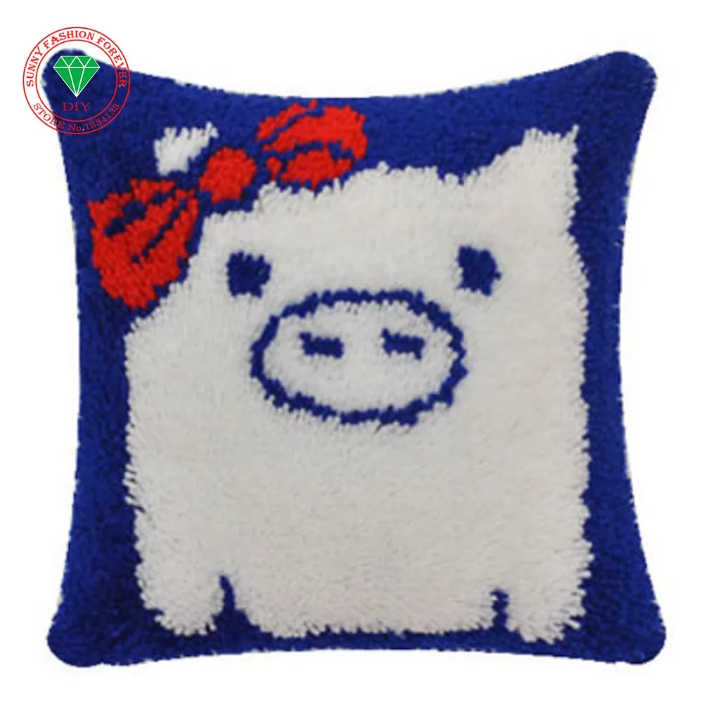 

Cartoon Pig Diy Needlework pillowcase embroidery Handmade carpet sets embroidery stitch thread Stitch Threads embroidery Carpets
