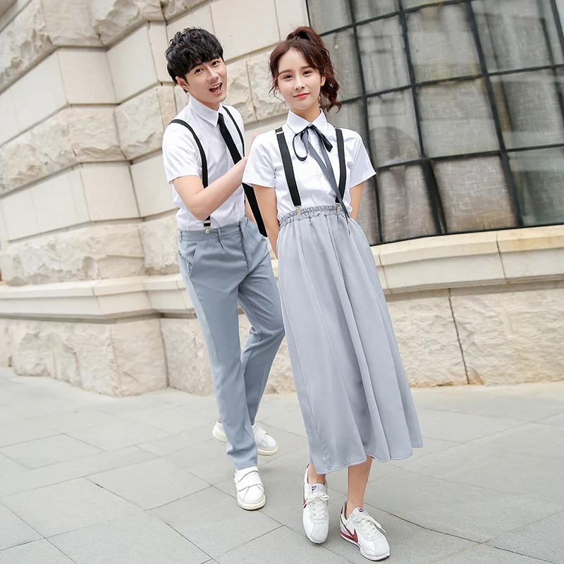 

2019 sailor suit school uniform sets jk school uniforms for girls white shirt and dark blue skirt suits student cosplay