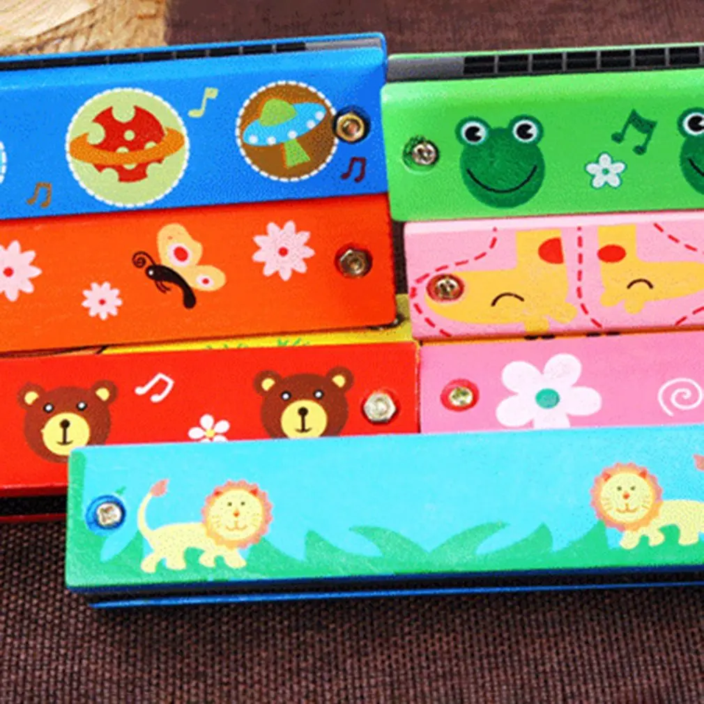 

Baby Kids Wooden Harmonica 16 Holes Kids Funny Creative Toy Music Instrument Early Educational Attractive Developmental Toy New
