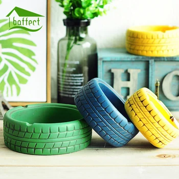 

Vintage Tire Ashtray Windproof Cigarette Lidded Ashtray Cigarette Case Smoking Cigar Tools Home Decoration Christmas Gifts New