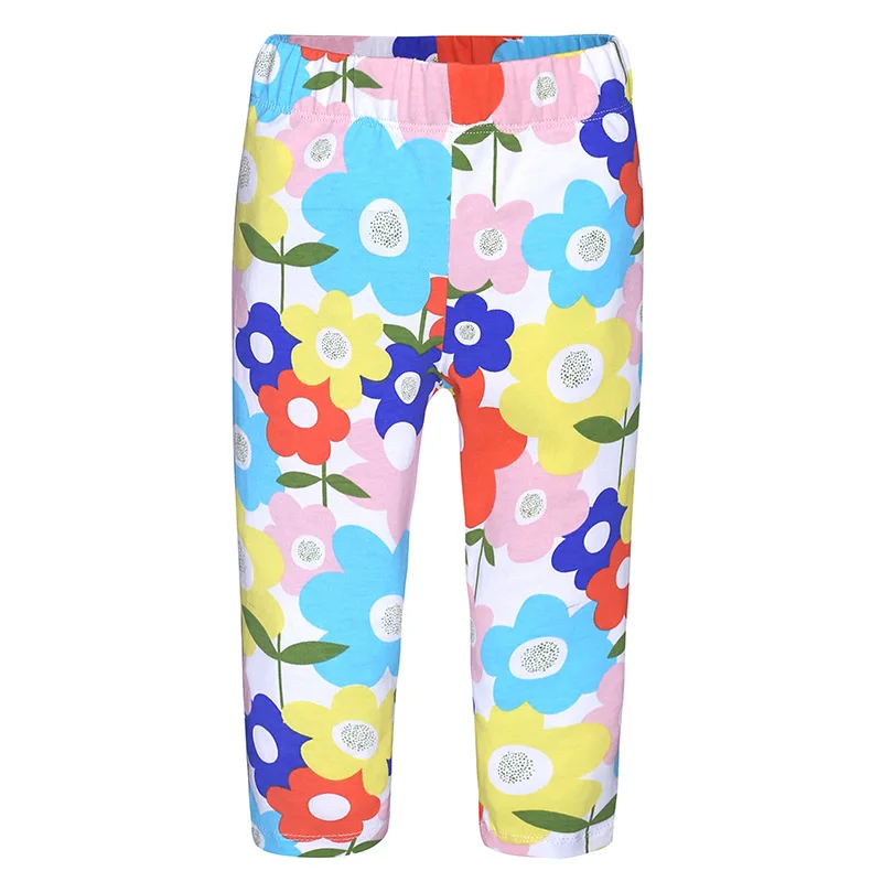 Baby Girl Cartoon Print Leggings Floral And Animal Design Boutique Kids