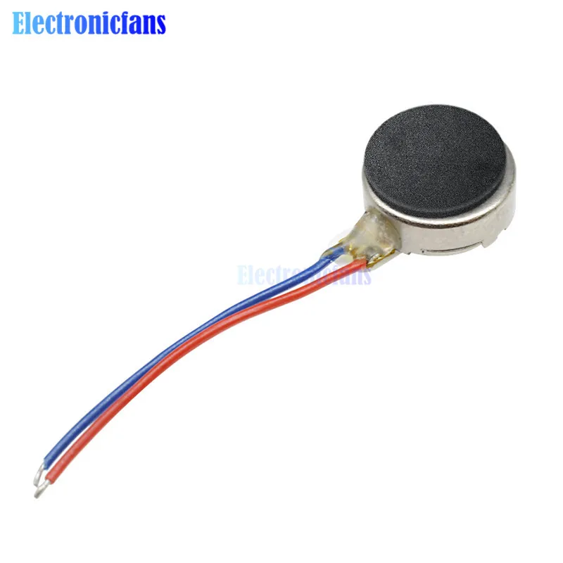 

5Pcs Top Quality Coin Flat Vibrating Micro Motor DC 3V 8mm For Pager and Cell Phone Mobile Tools Wholesale