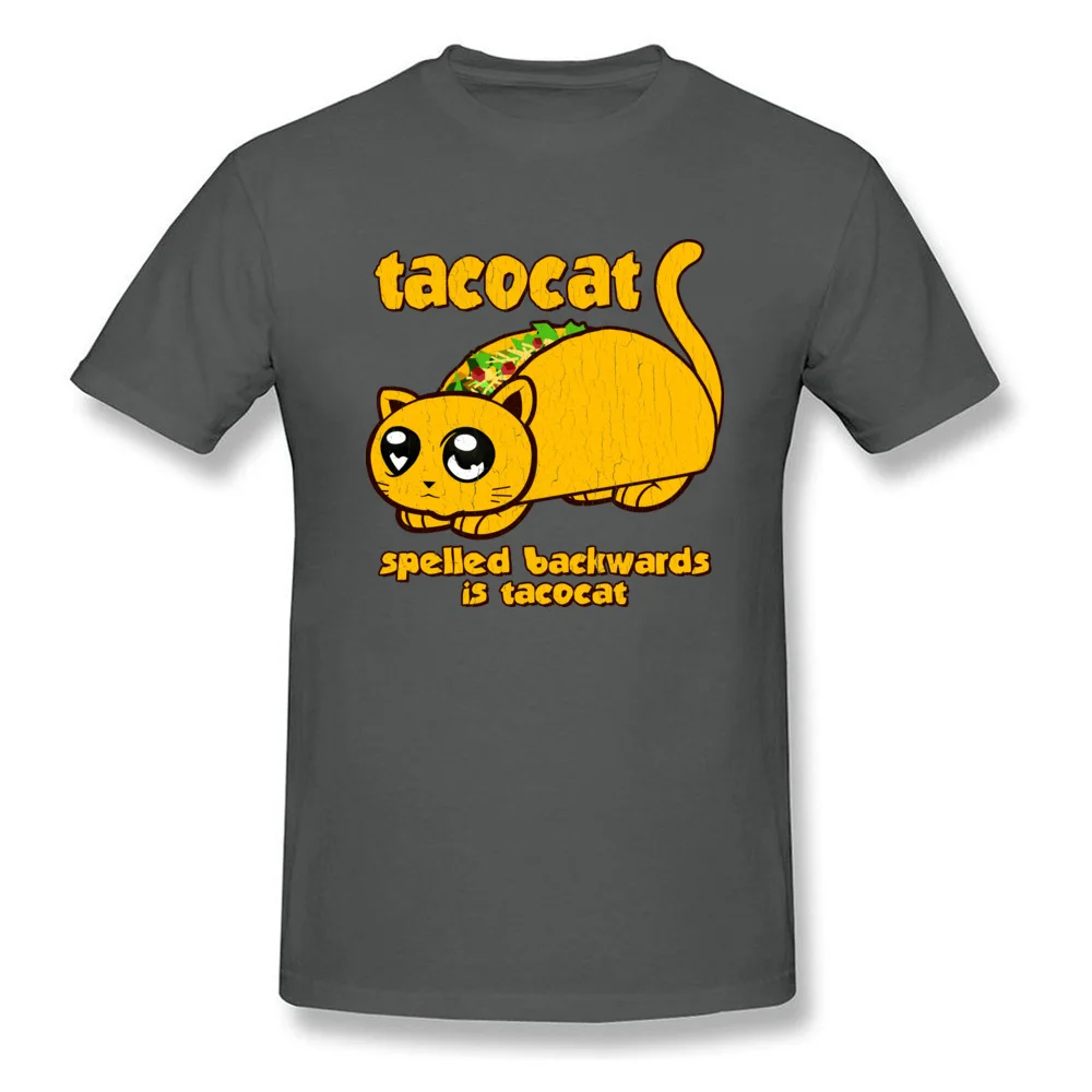 Oversized Men Tops T Shirt Funny tacocat vintage distressed look Top T-shirts All Cotton O-Neck Short Sleeve Tee-Shirt Summer Funny tacocat vintage distressed look carbon