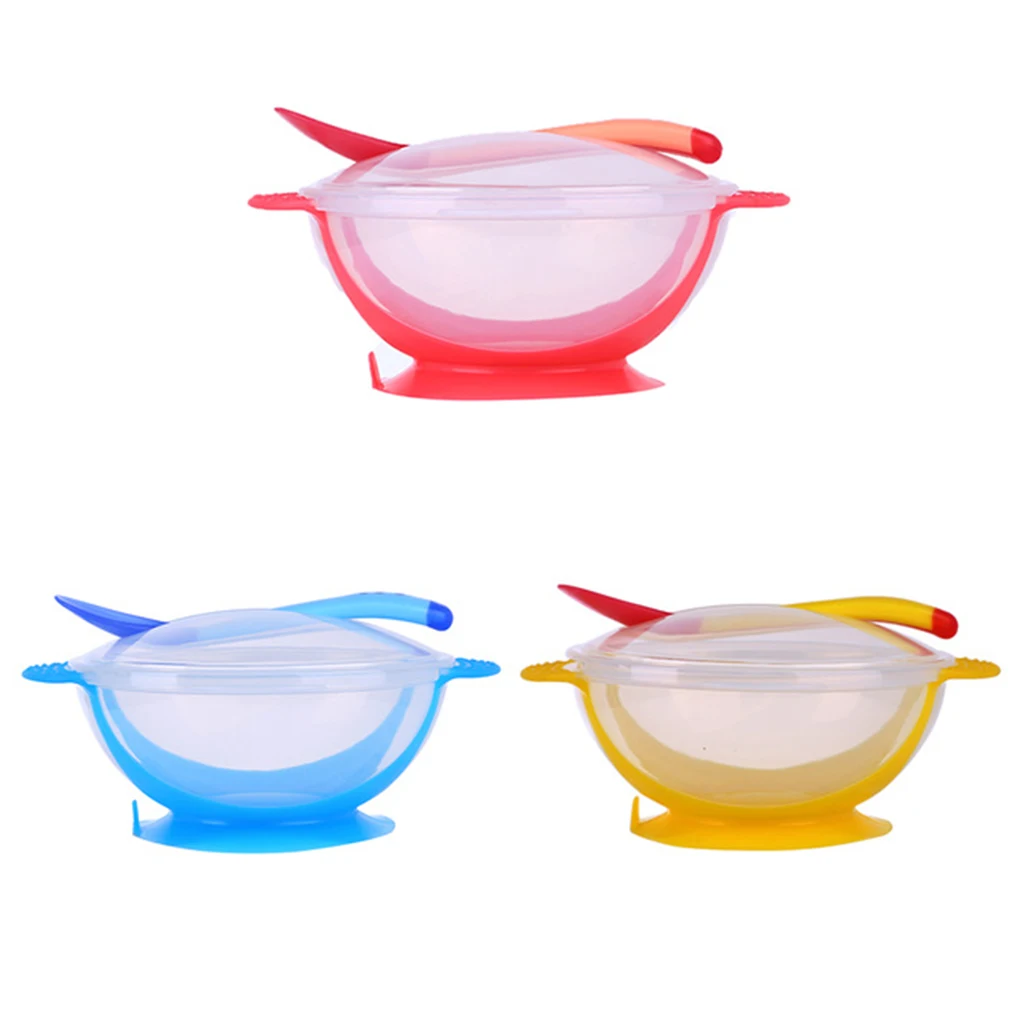 Cartoon Toddler Baby Kids Child Feeding Lid Bowl with Spoon Binaural Tableware Plate Sucker Bowl Bowl kids food grade silicone Cartoon Toddler Baby Kids Child Feeding Lid Bowl with Spoon Binaural Tableware Plate Sucker Bowl Bowl kids food grade silicone