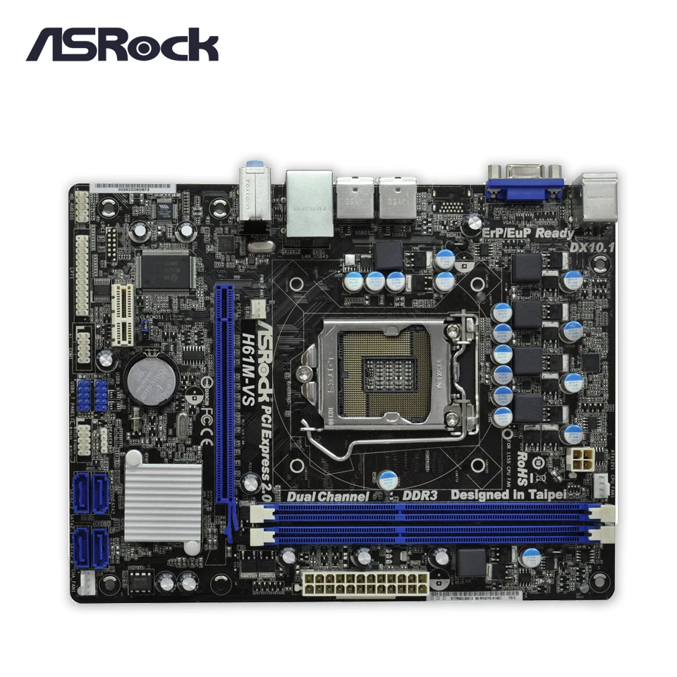 Asrock H61M-VS R2.0 Original Used Desktop Motherboard H61 Socket LGA 1155 i3 i5 i7 DDR3 16G USB2.0 Micro-ATX Asrock H61M-VS R2.0 Original Used Desktop Motherboard H61 Socket LGA 1155 i3 i5 i7 DDR3 16G USB2.0 Micro-ATX