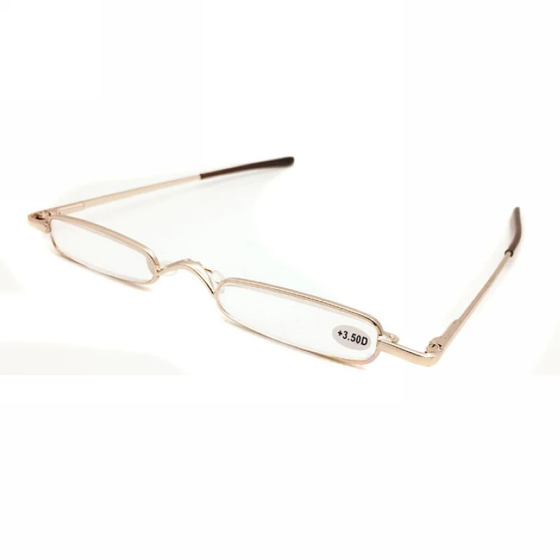 Mayitr Mini Portable Metal Full Frame Reading Glasses Spectacle 4 Colors Slim Reading Glasses Presbyopic Eyeglass +1.0 ~ +4.0