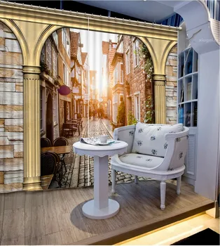 

3d curtains 3D Printing Curtains High Quality HD Blackout Curtains Bedding Room Living Room Sunshade Window Curtain CL-D134