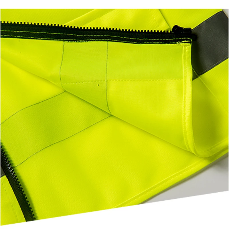 4-pockets reflective safety vest high visibility motorcycle warning safety vest running cycling waistcoat D9921