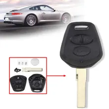 Per Porsche 911 996 Boxster S 986 3 Bottoni Auto Fob Chiave A Distanza di Caso di Borsette Con Sostituzione Della Batteria