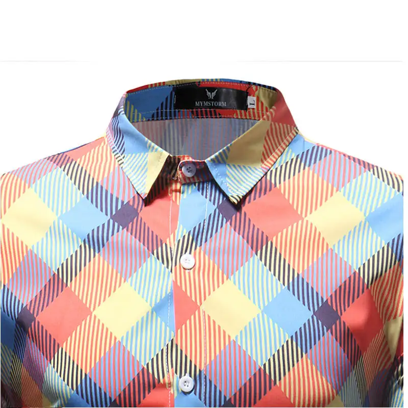 2019 الرجعية الأزهار المطبوعة الرجال عارضة قميص الكلاسيكية الرجال اللباس قميص الرجال كم طويل العلامة التجارية الجديدة أزياء الربيع قميص