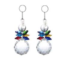 H& D 2 шт Рождественский Снеговик Suncatcher брелок со стразами Рождественская елка висячий Декор Орнамент(многоцветный