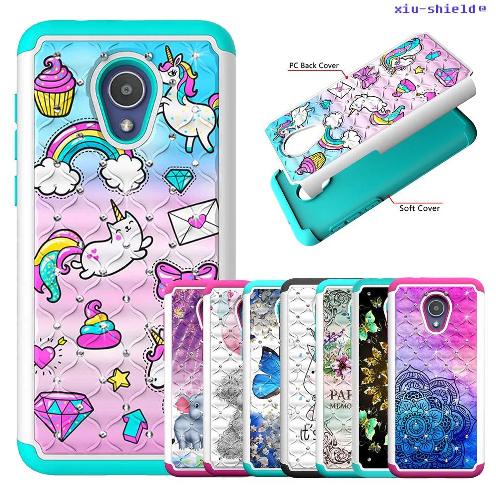 

EiiMoo Hybrid Phone LX A502DL for Alcatel 1X develop cover cute patterned soft silicone case for Alcatel 1X Evolve 2 in 1 cover