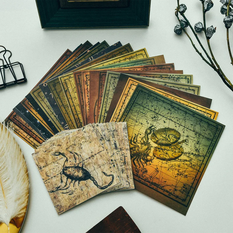 

KSCRAFT Vintage Constellation Series Vellum Stickers for Scrapbooking/ DIY Crafts/ Card Making Decoration