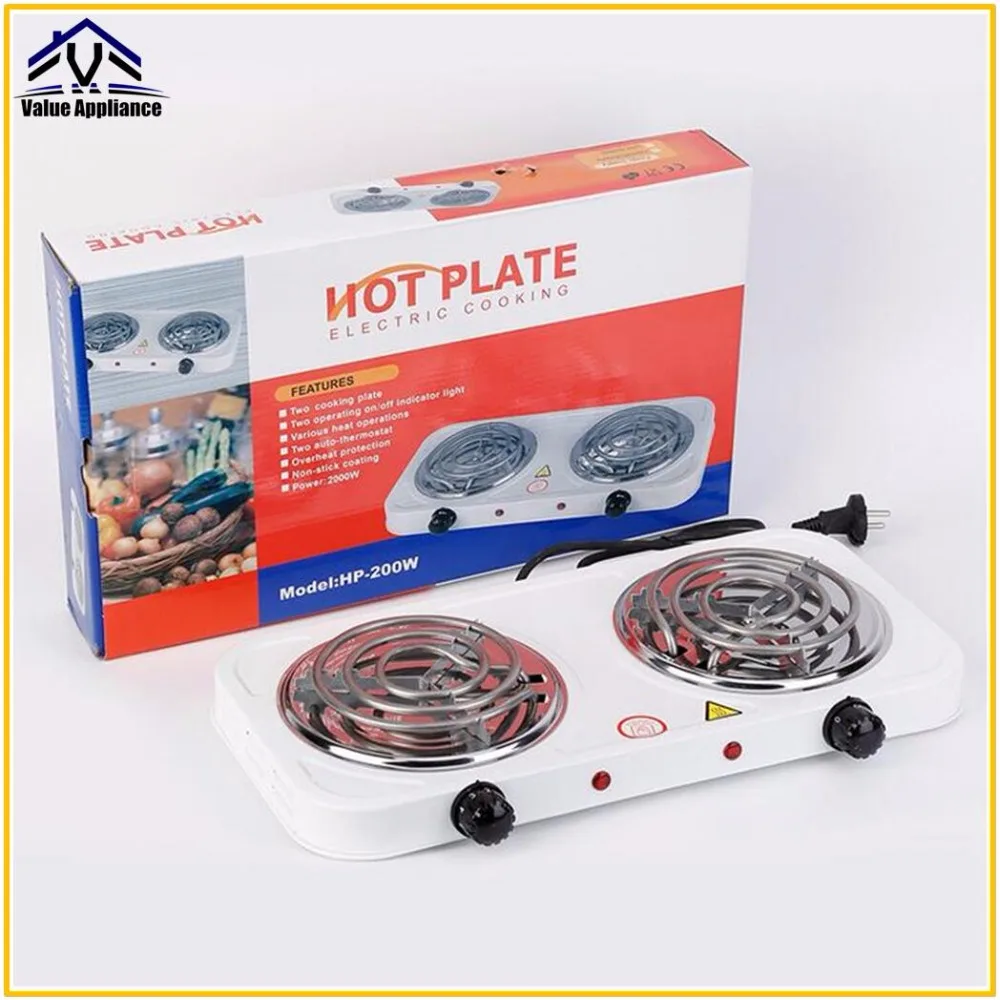 

Double Heater Electric Stove Hot Plate Cooking Plate Multifunction Coffee Tea Heater Home Appliance Hot Plates for Kitchen
