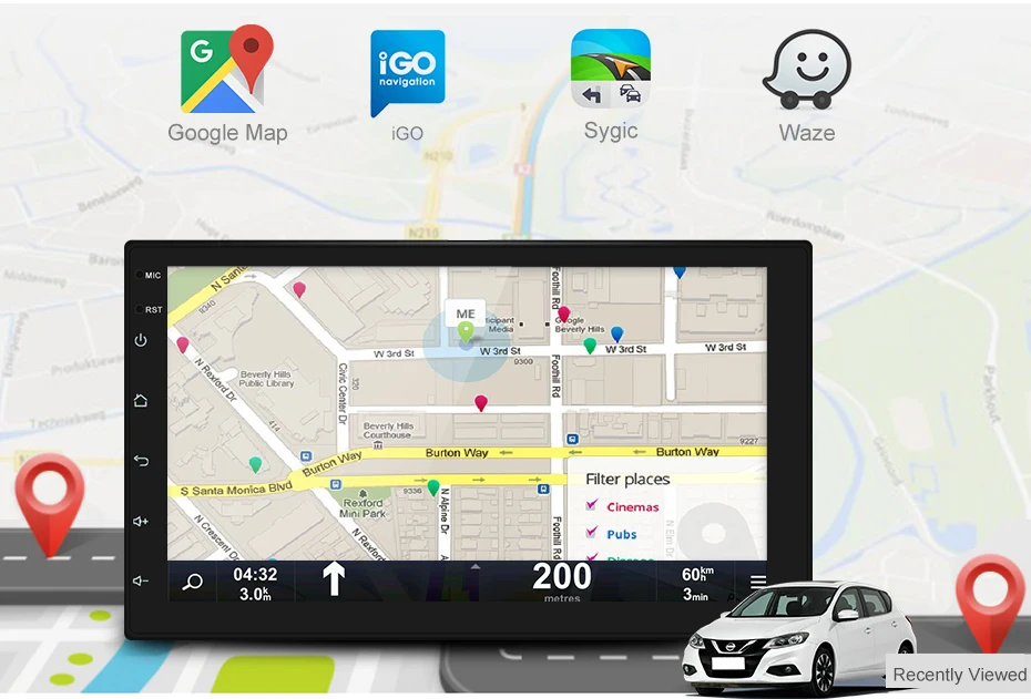 Цена 2din Автомагнитола Android 8 универсальная font b GPS b font навигация wifi DSP Bluetooth Сенсорный экран стерео AM FM USB автомобильный мультимедийный MP5 плеер