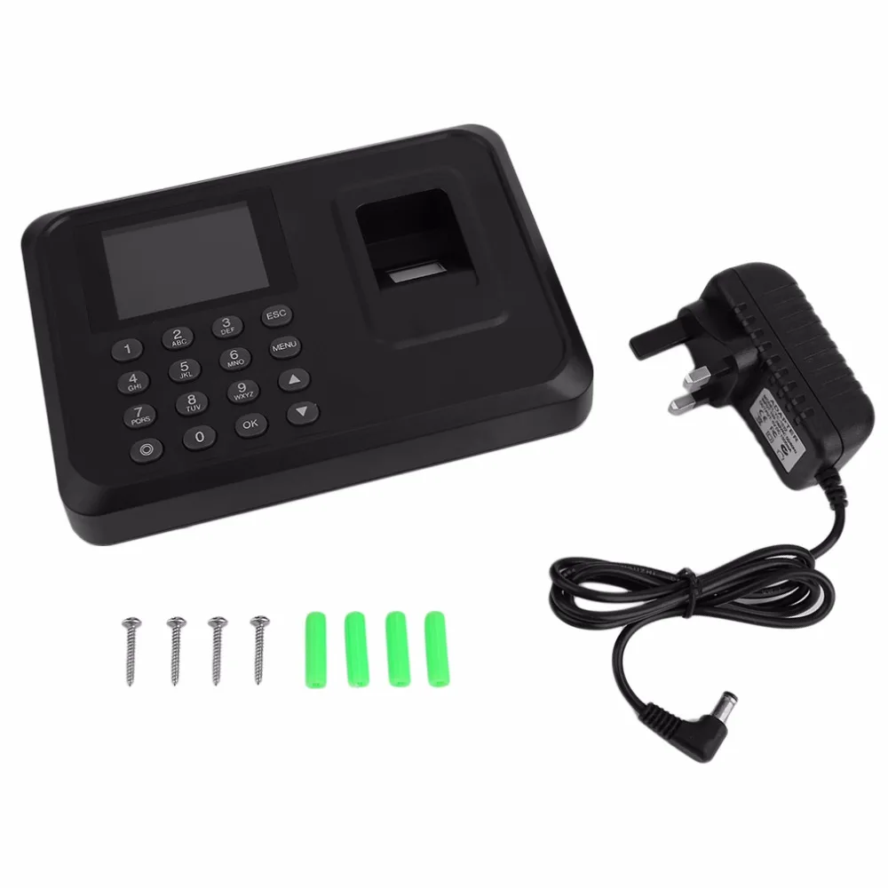 

A6+2.4 Inch Fingerprint Check Password Time Attendance Recorder Employee Clocking In Clock Machine Voice Reader Machine