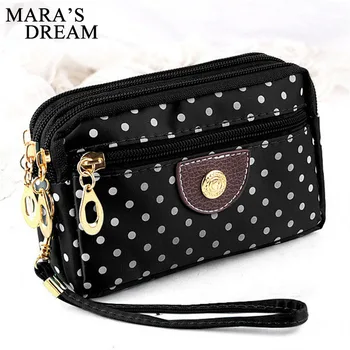 

Mara's Dream 2020 New Canvas Bag Handbag Female Korean Version of The Three Zipper Multi-layer Wallet Hand Bag Small Mobile
