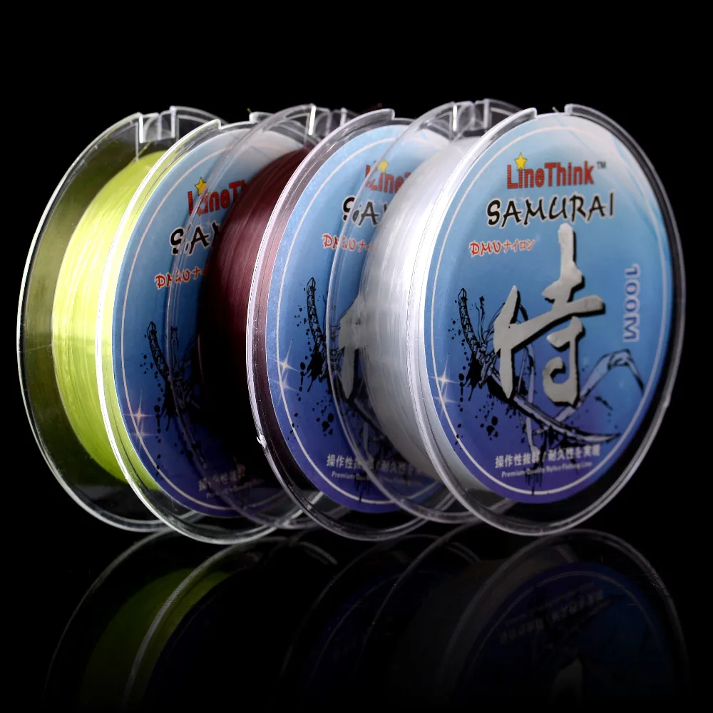 100M LineThink Samurai Standard Quality Nylon Monofilament Fishing Line Free Shipping