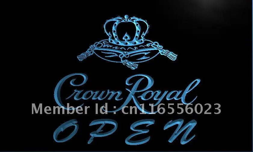 LA049- Crown Royal Beer OPEN Sign LED Neon Light home decor crafts | Дом и сад