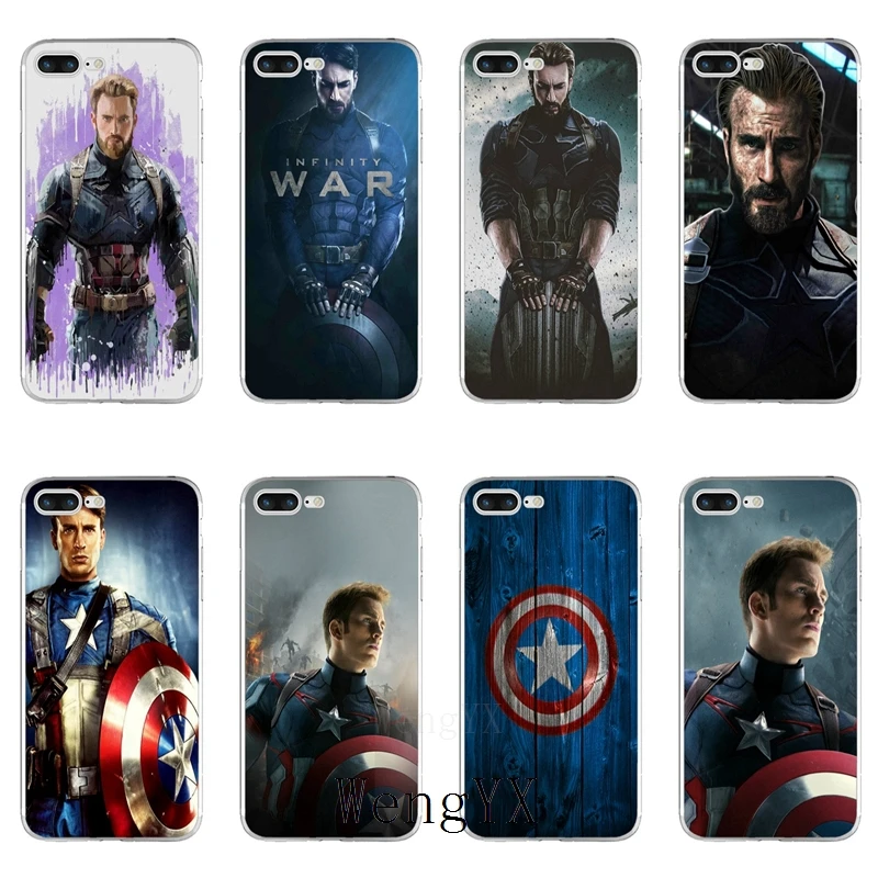 

Chris Evans Captain America silicone TPU Soft phone case For Huawei Honor 4C 5A 5X 5C 6 Play 6X 6A 6C pro 7X 8 9 Lite V8 V10
