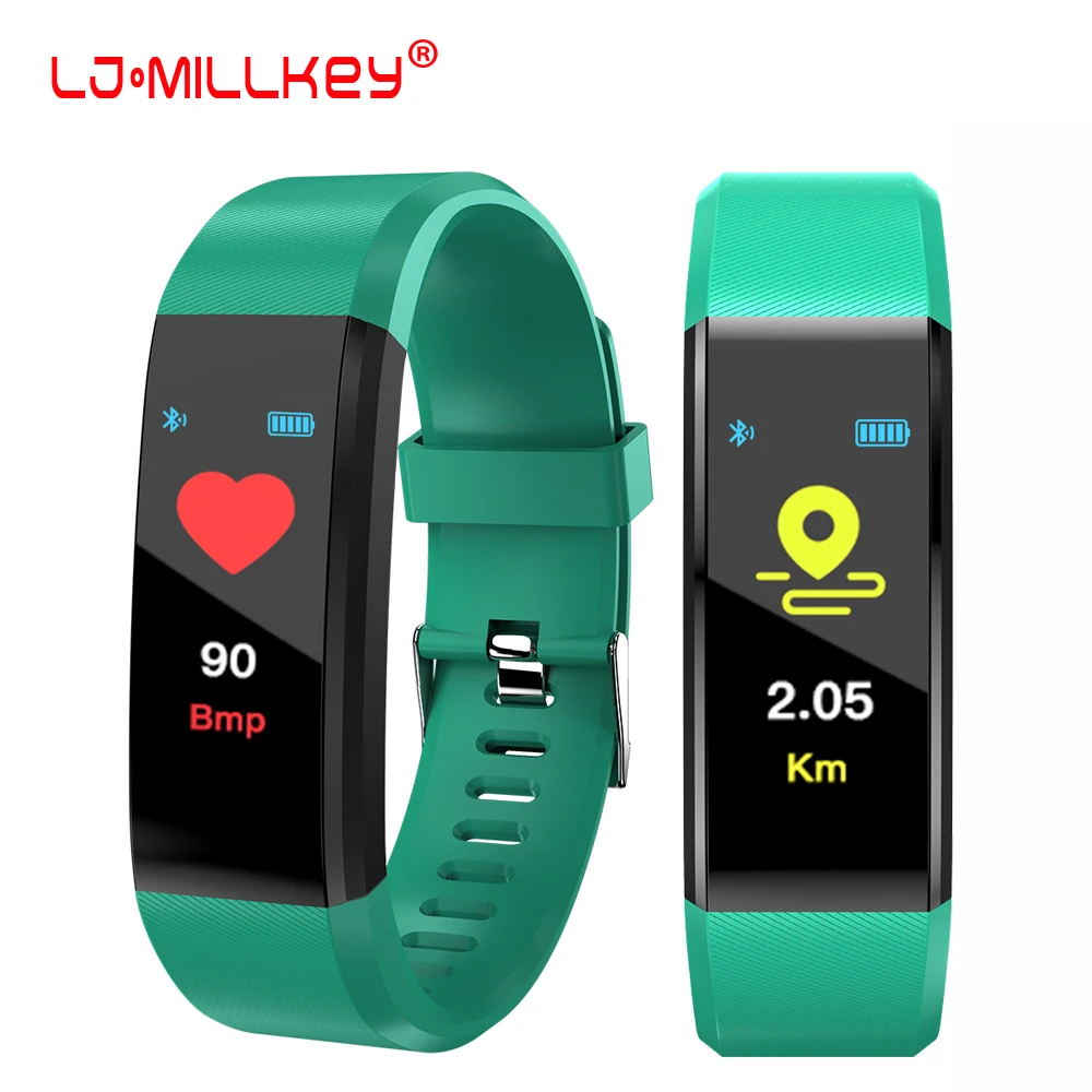 

For 115Plus Smart Bracelet Color Screen Sport Smart Watch Blood Heart Rate Sleep Monitoring Steps Count New Smartband Smartwatch