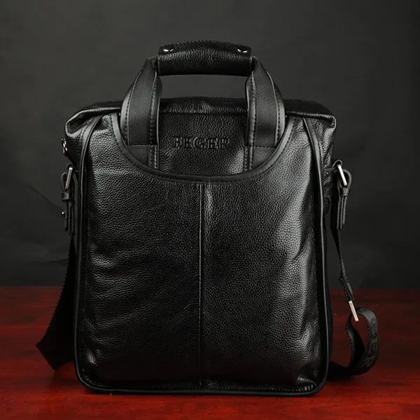 2014 new fashion men genuine leather bags designer brand handbags man