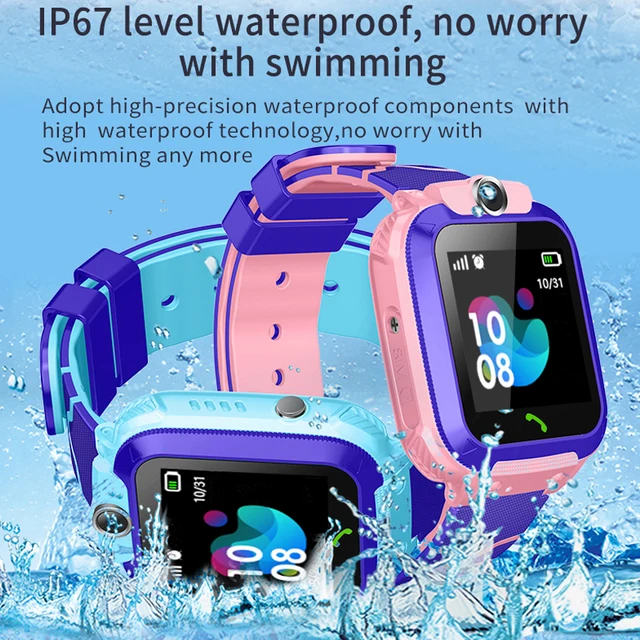 S12 Waterproof Smart Watch for Kids LBS Tracker SmartWatch SOS Call for Children Anti Lost Monitor Baby Wristwatch for Boy girls 2