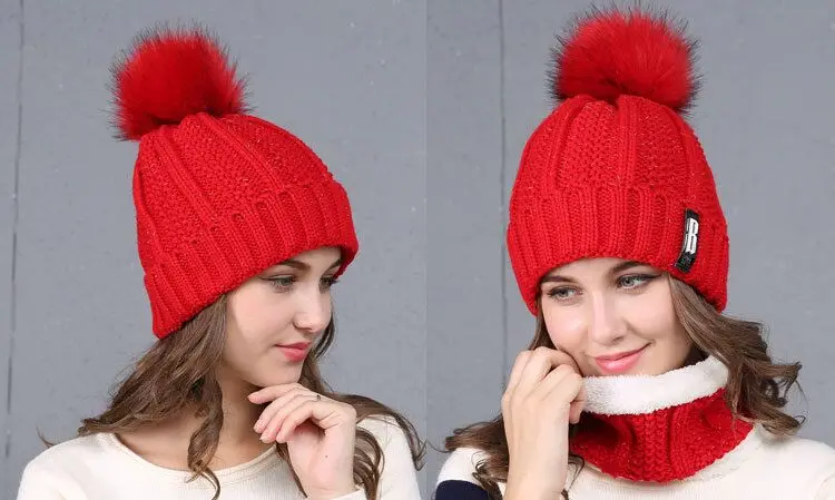 MAERSHEI Новая зимняя женская шапка с помпонами модные однотонные теплые шапки вязаные шапки шапка бренд женский головной убор из плотной ткани оптом