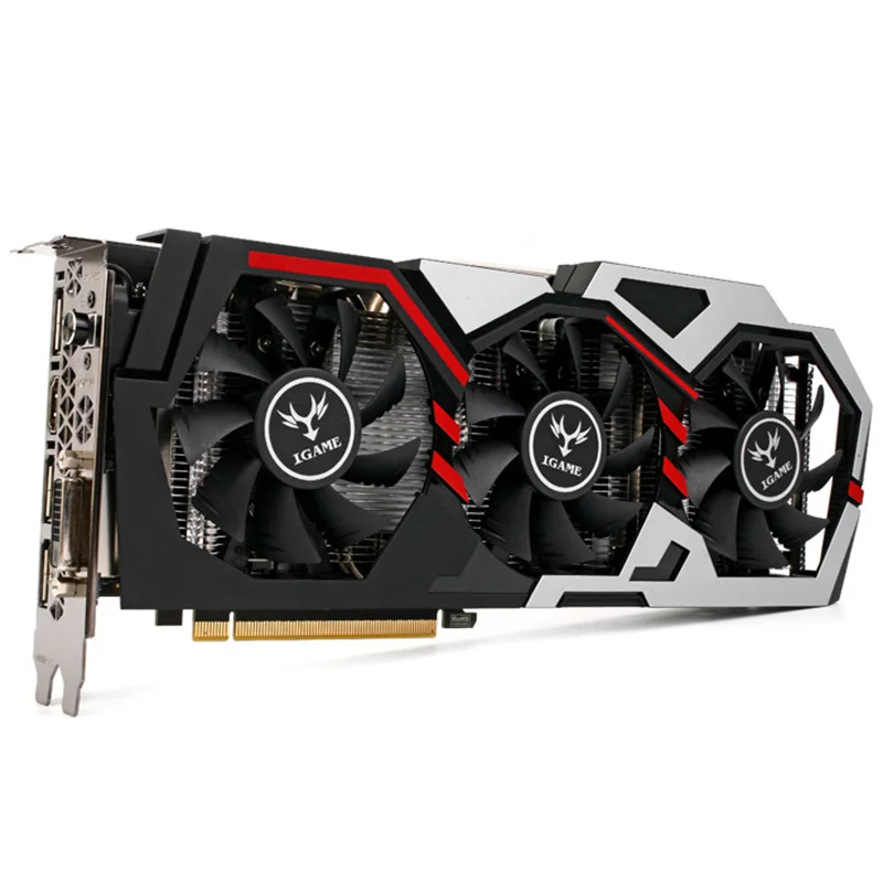 7 шт. в наличии только красочные IGame1060 U 3GD5 Топ Графика карта GeForce GTX 1060 GPU чип 192bit GDDR5