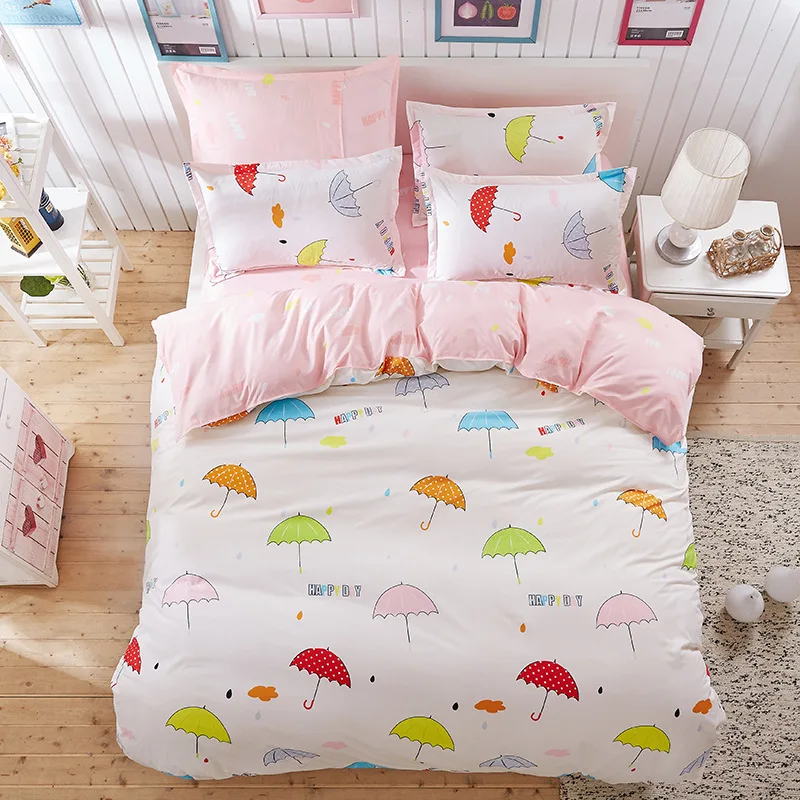 Buy printing Cartoon Bedding set Cotton bed sheet